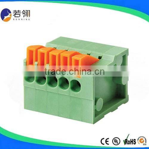 Green PCB Spring Terminal Blocks Pitch 5.08mm 7.62mm
