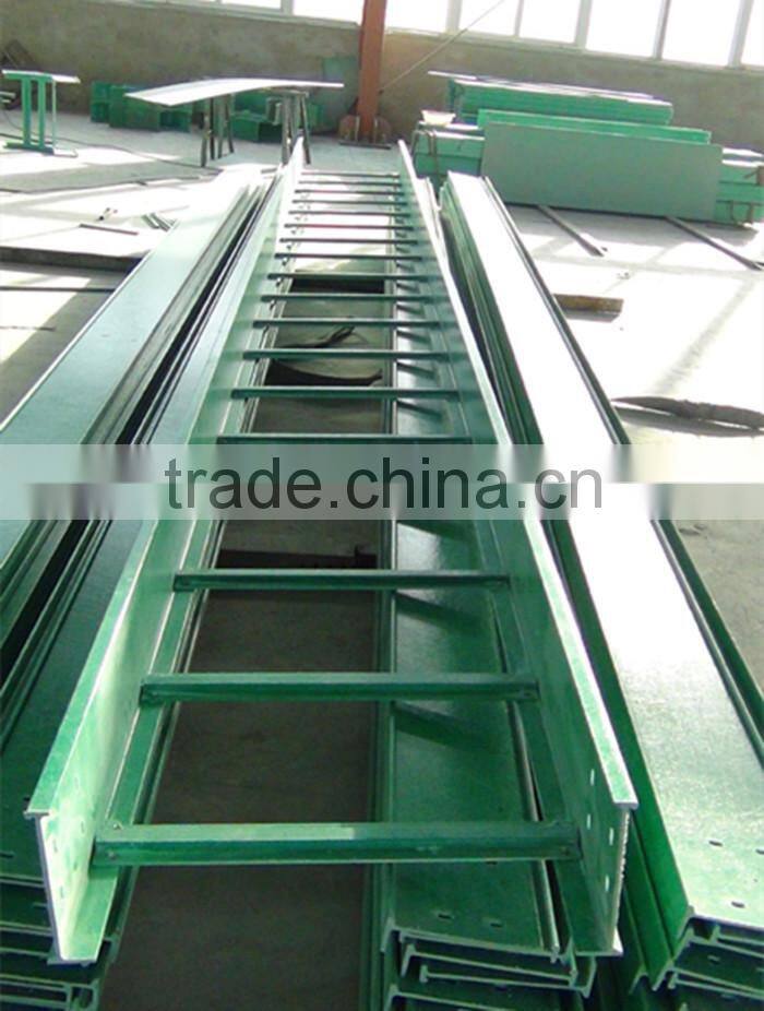 FRP Stepped Type Cable Tray, Fiberglass electrical ladder cable tray