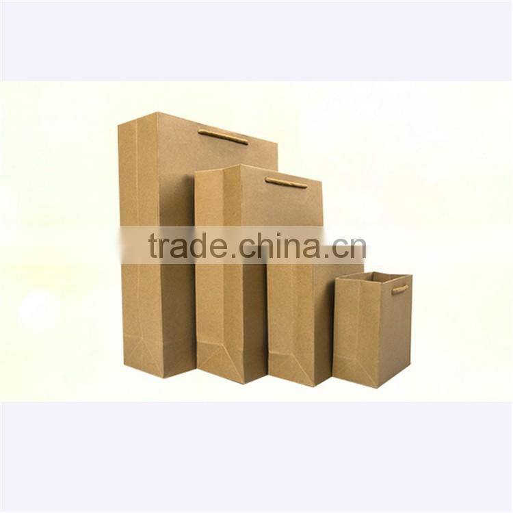 Wholesale 25kg brown kraft paper gift bag with cotton handle