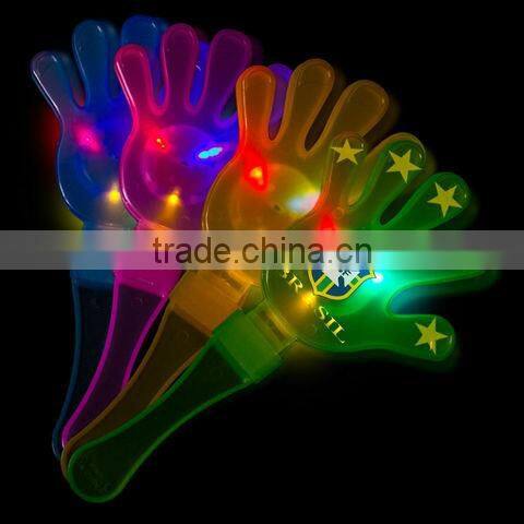 Rugby ball shaped Football sports fans plastic hand clapper