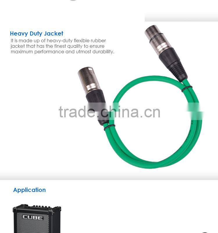 Mic Cable Cords - XLR Male to XLR Female Colored Cables