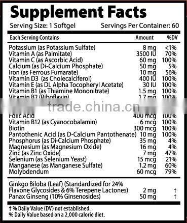 BEST PRICE / BEST QUALITY - Softgel - One Daily MULTIVITAMIN