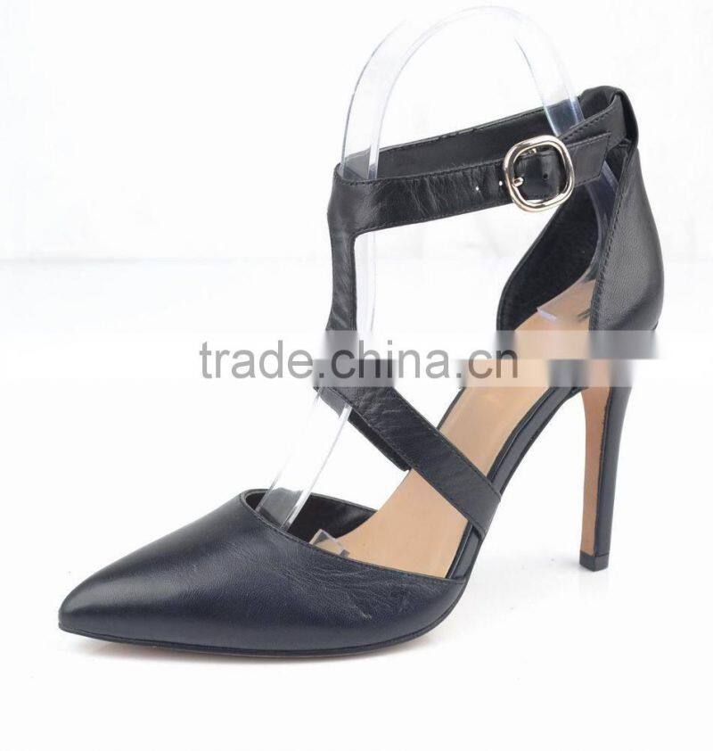 new fashion leather high heels pumps ladies women sandals shoes 2014