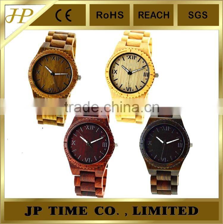 Maple /Pau Rosa/Ebony/verawood cheap wooden Watch Quartz Collection Japan MOVT