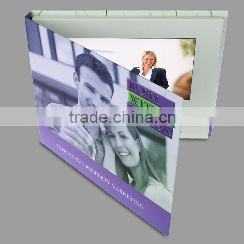 7 inch magnetic switch lcd video brochure card video brochure module video brochure card with best price