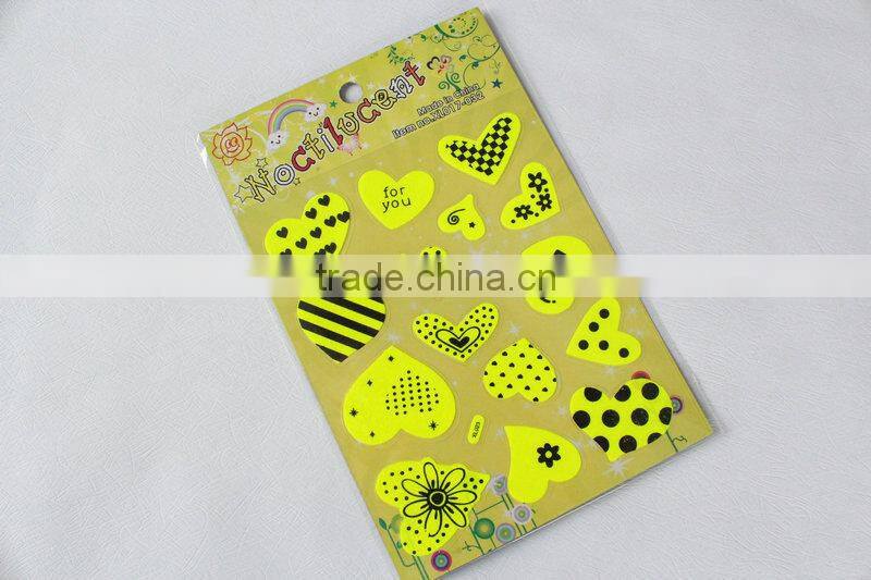 high-quality well-done flower shape butterfly shape EVA glitter sticker