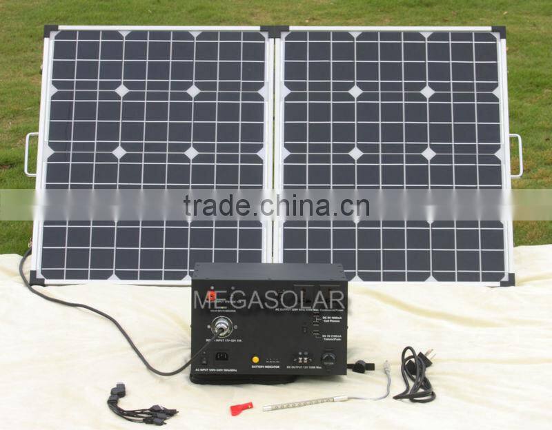 backup power solar generator with build in lithium battery 600w