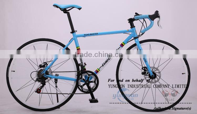 Classical old style bicycle cheap steel road bike 14S with drop handlebar