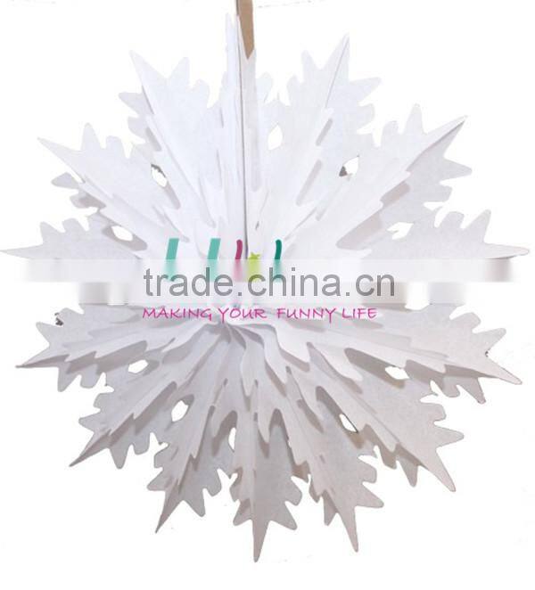 handmade paper snowflakes Christmas paper fan patterns big size snowflake
