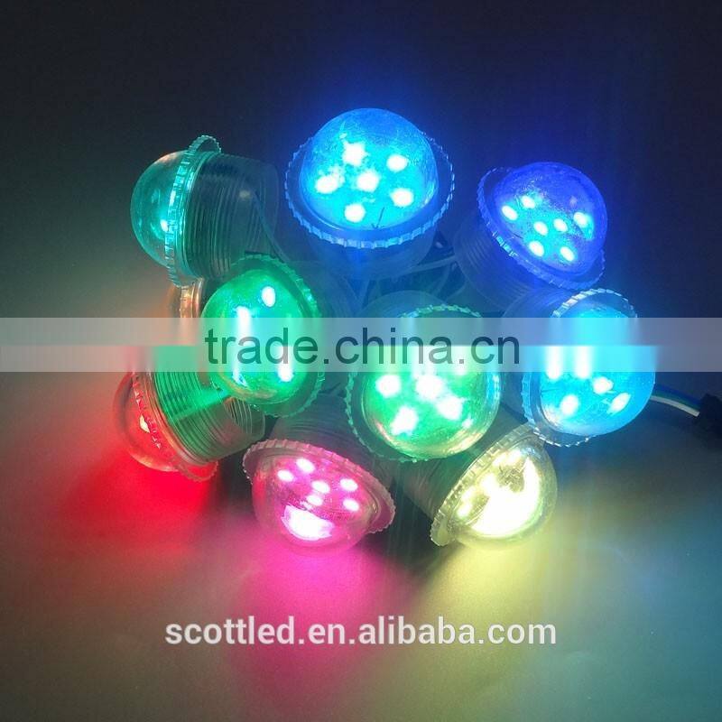 waterproof 35mm 6pcs digital addressable outdoor computer controlled led display pixel dot light