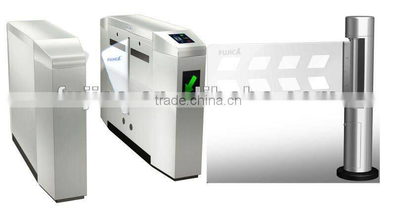 pedestrian access control flap turnstile barrier gate