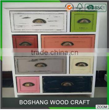 Antique Colourful Storage Wooden Cabinet with many Drawers