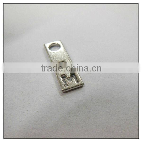 Shiny silver Solid blank washable fashion clothing label in TOP quality BEST price NICKLE FREE