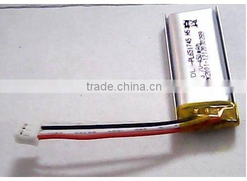 Factory OEM/ODM 601745 3.7v 480mah high temperature lipo battery 3.7v China manufacturer