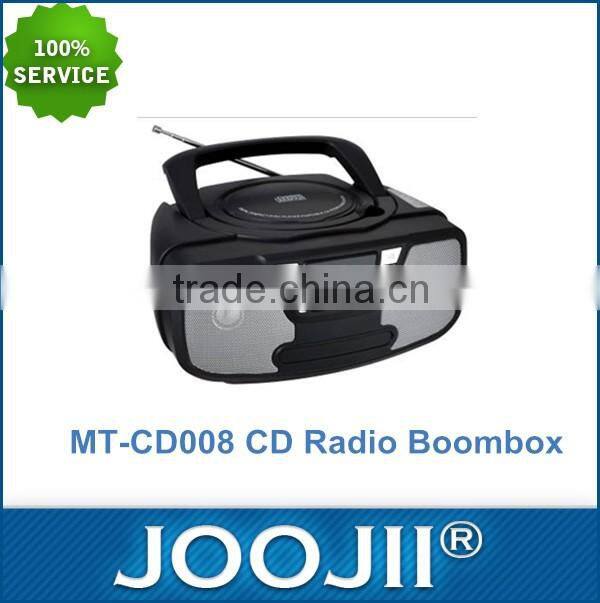 Portable CD Radio Boombox Speaker, Best Price CD Player With Aux In And USB/SD