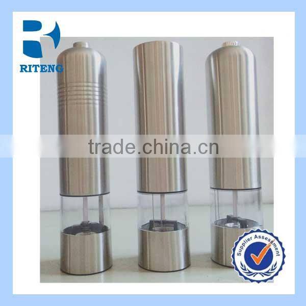 Stainless Steel Electric Pepper Mill Grinder / pepper and salt grinder mill / Pepper Mill