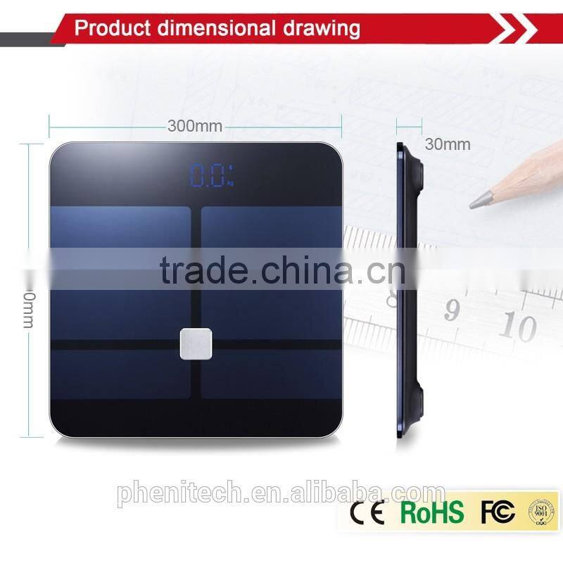 180kgs / 400lbs Bluetooth Body Fat Accurate Weighing Scale FS - 528B