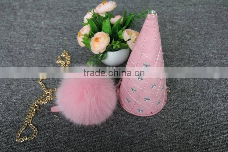 Wholesale Elegant Bag Women Fox Fur Ball Gift Bag