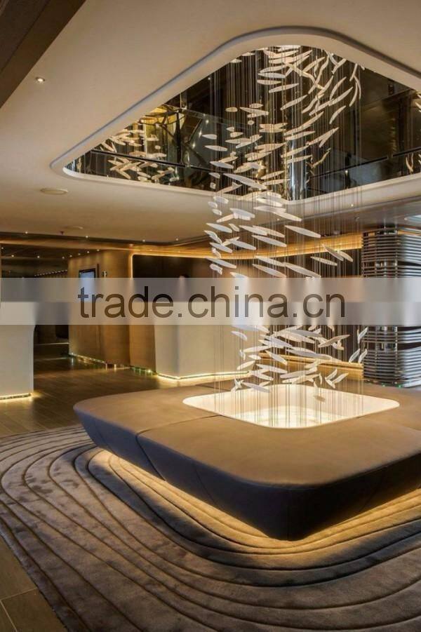 Large Sheet Mirror Glass Decoration Restaurant Ceiling Decoration Designing