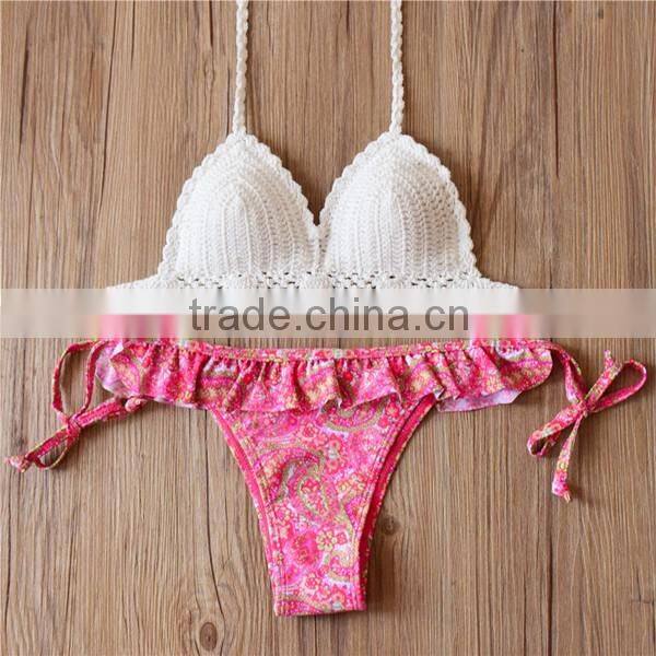 crochet brazillian bikini, quality micro crochet latest fashion bikini