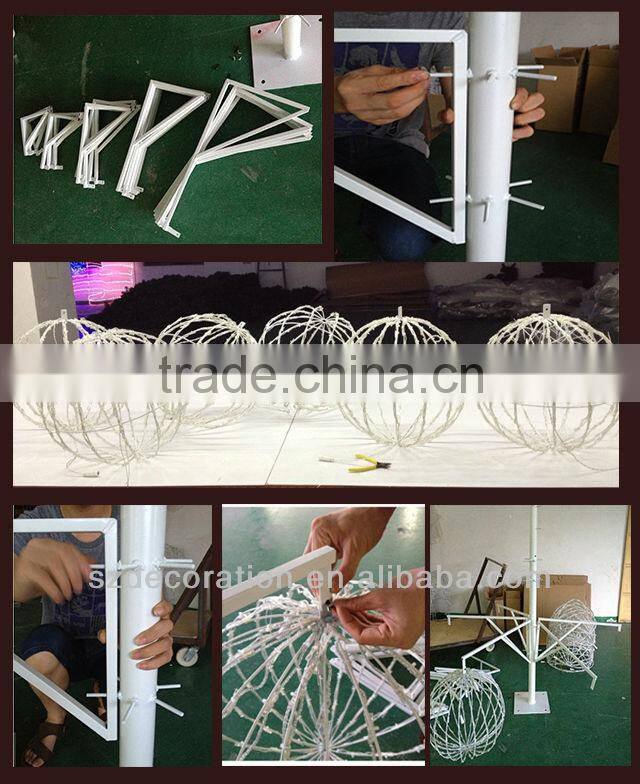 artificial led tree light christmas ball tree for christmas ornament and shopping mallght