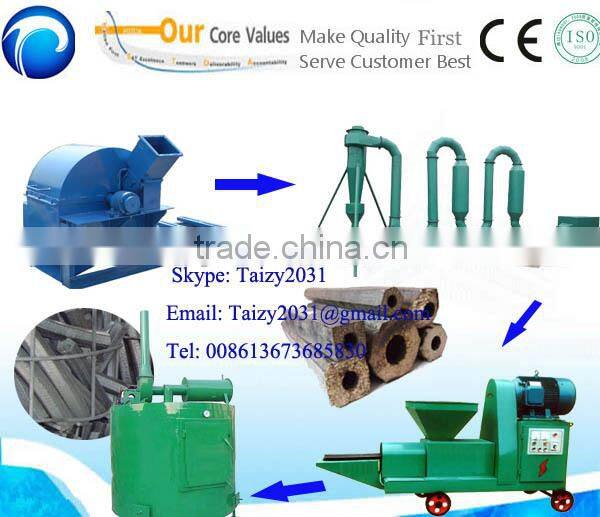 Easy operation and good quality Palm shells charcoal briquette machinery 008613673685830