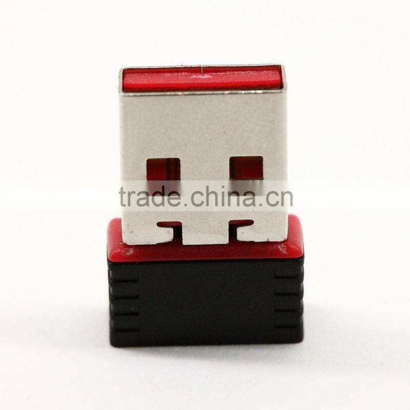Factory Price 150Mbps 2.4GHz RTL8188 Chipset Mini Nano USB Wireless WiFi LAN Network Adapte Wi Fi 802.11n/g/b Realtek chipset