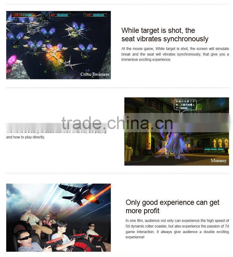 36 seats 7d dynamic theater big 7d cinema projector