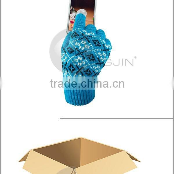 Acrylic Fiber Smartphone Finger Touch Screen Gloves