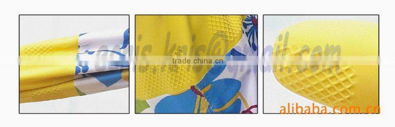 2012 hot sale red household clean latex glove with long cuff