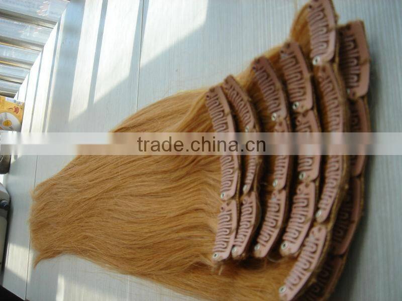 Curly Blonde Clip In Hair Extensions