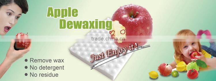 Eco-friendly magic foam sponge apple cleaning scrubber