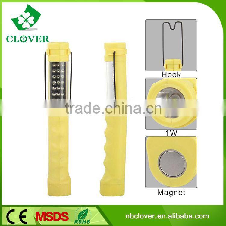 21+1w LED 3*AAA battery portable led work light with hook