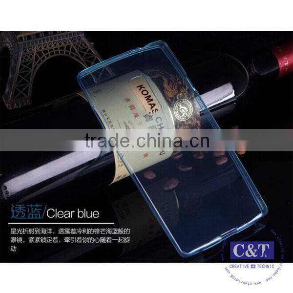 C&T New Design 0.3mm Crystal Clear Soft TPU Cover Case For Oneplus 2 Two 2nd