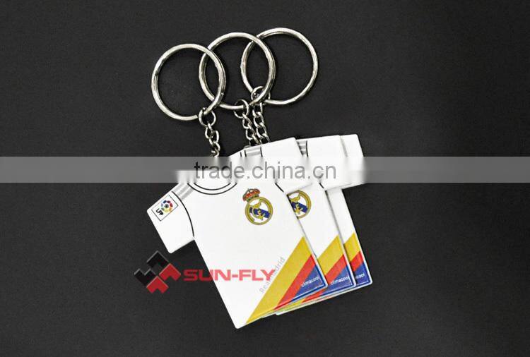 sublimation T-shirt Shape Keychain,printable polymer keychain,customed keychain gift