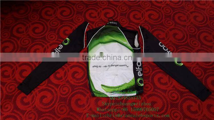 Stan Caleb Popular windproof long sleeve cycling clothing suit removable sleeves