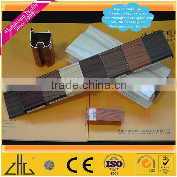 Wow!! Square tube aluminum profile rails/Aluminium Profile with Sand Blasting Treatment/wood grain aluminium profile for ceiling