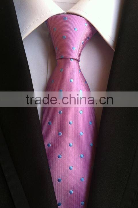 Hot sale little dots polyster fabric neckties