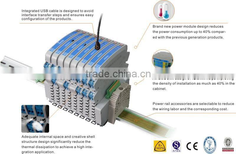ultrathin pt100 temperature transmitter 4~20mA output