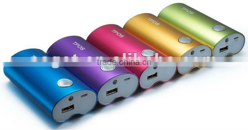 2016 new 5200mah pokemon go Li-ion inphone power bank with led flash light