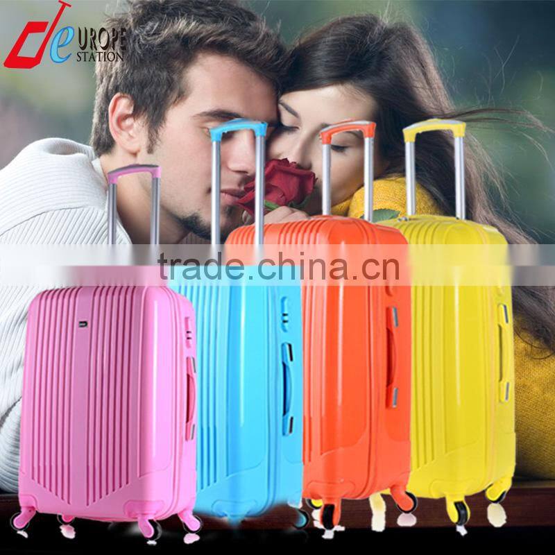 PC,ABS + PC Material color printing trolley luggage