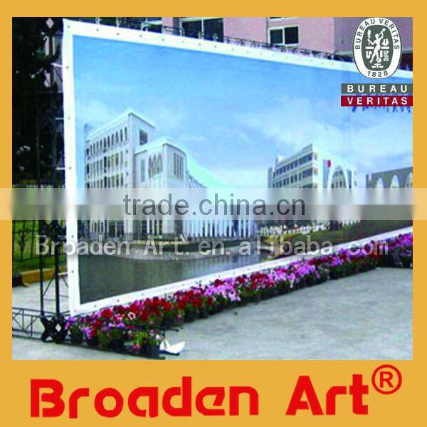 stainless steel wire fence frontlit coated banner printing