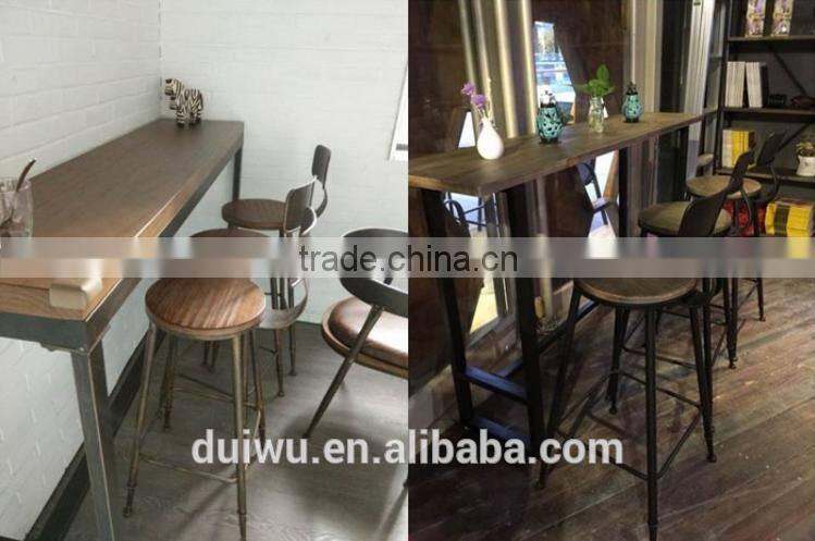 High black wrought iron swivel restaurant chairs