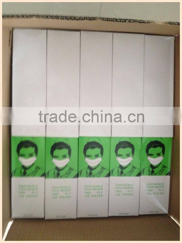medical paper face mask 2ply