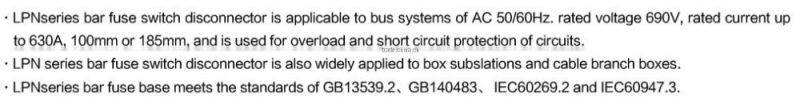 VERTICAL Fuse Disconnecting Switch