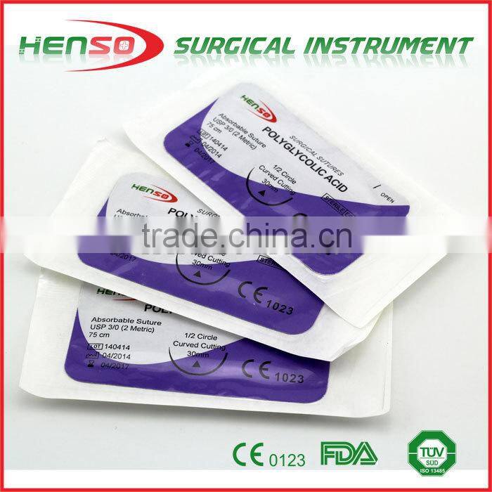 Henso rapid polyglycolic acid (pgar) absorbab suture