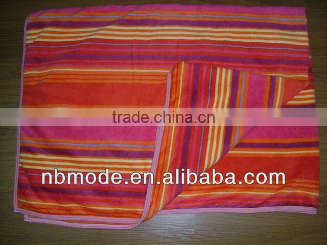 printed microfiber coral fleece blanket