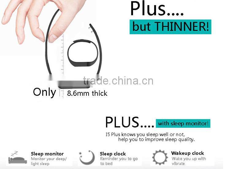 I5 plus TPU Fitness Tracker Clock Anti-lost Passometer i5 Plus Smart Bracelet