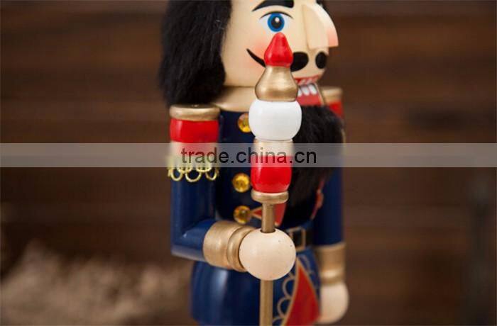 Handsome nutcracker soldier, christmas decorating wooden nutcracker