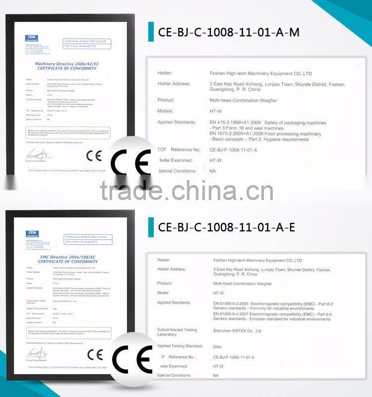 14 heads 2.5L double door electronic weighing scales